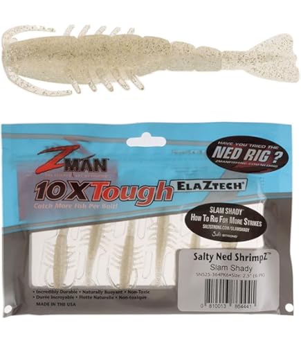 Amazon.com : Z-Man SNS25-326PK6 Salty Ned Shrimpz 2.5